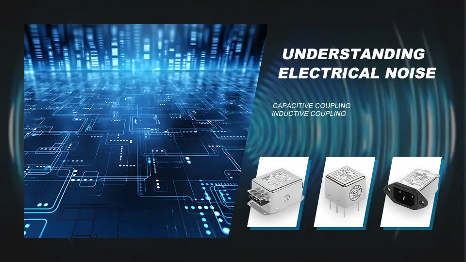 An illustration depicting electrical noise and its effects on circuits.